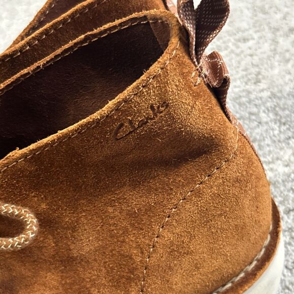 Clarks Solsbury Desert Boots Mens 11 Brown Suede Leather Lace Up Shoes main image 6